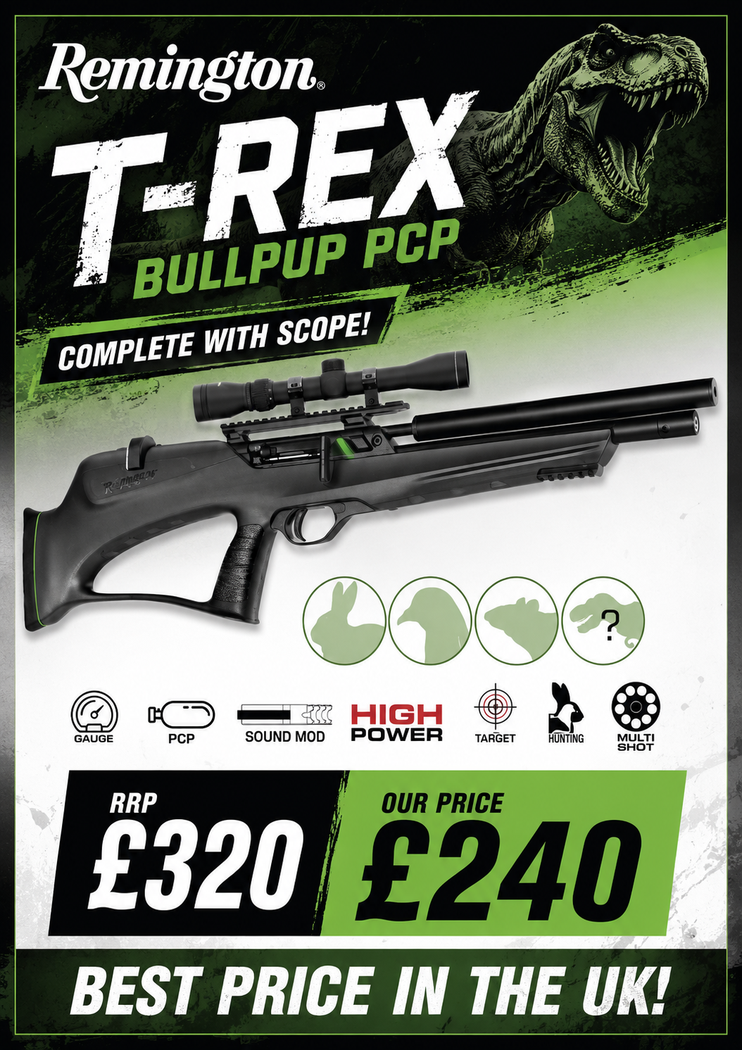 Remington T-Rex Bullpup .177 W/Scope