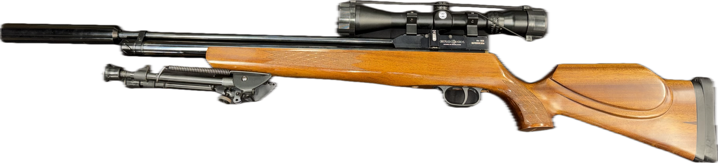 BROCOCK CONCEPT SUPER 6 .22 W/SCOPE, SILENCER & BIPOD