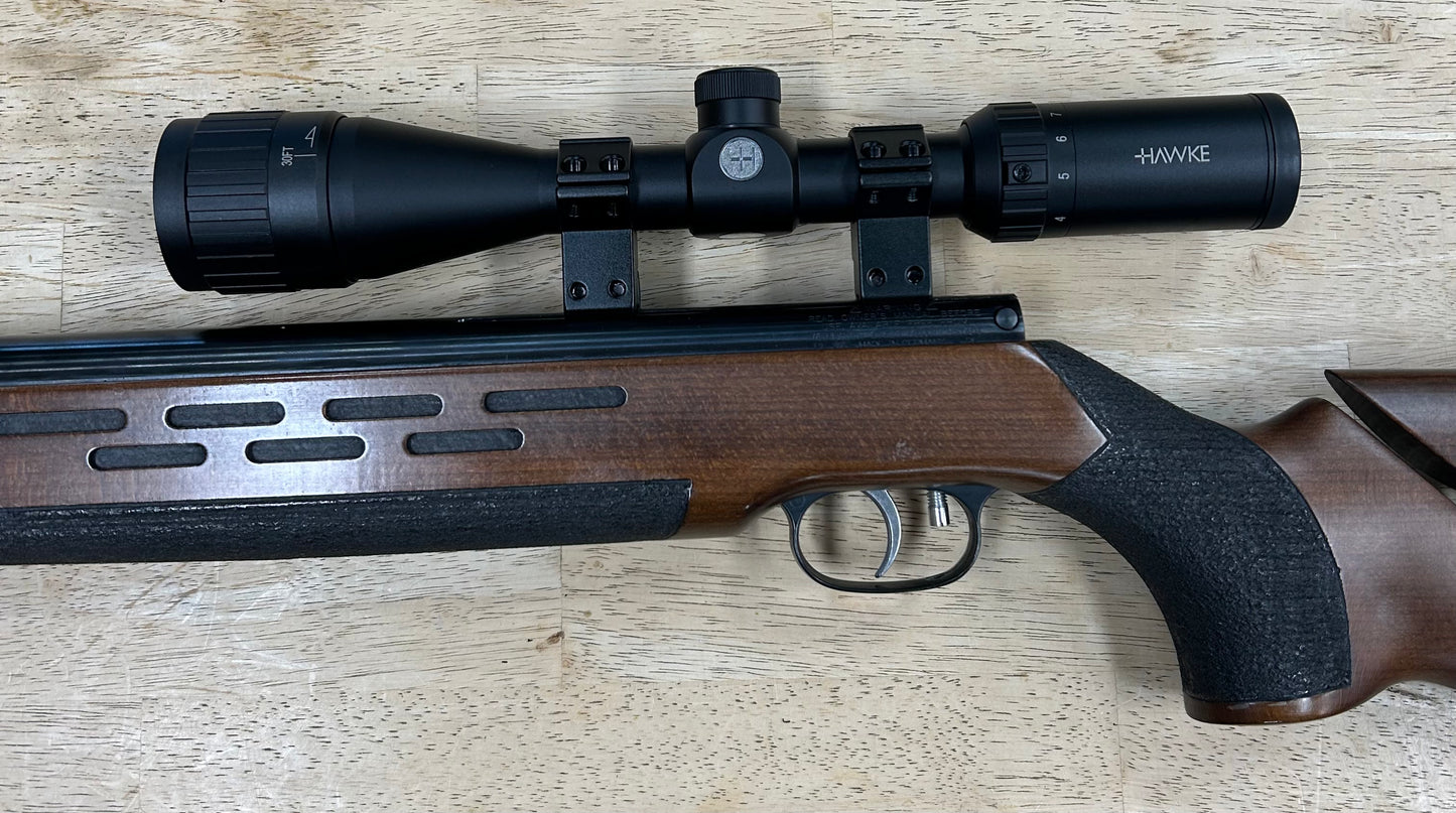 WEIHRAUCH HW98 .177 W/HAWKE SCOPE AND SOUND MOD