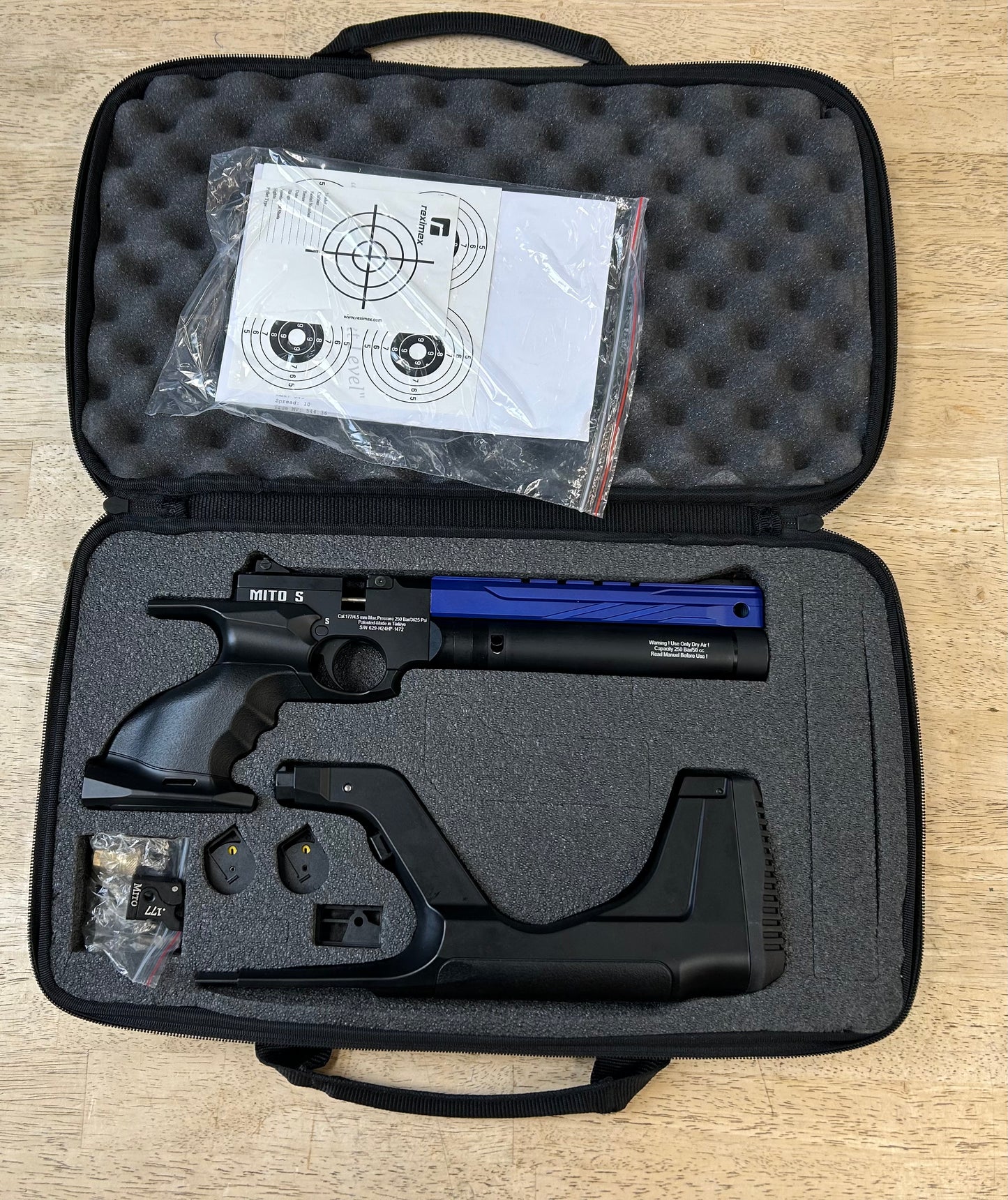 REXIMEX MITO .177 AS NEW BLUE .177 PISTOL