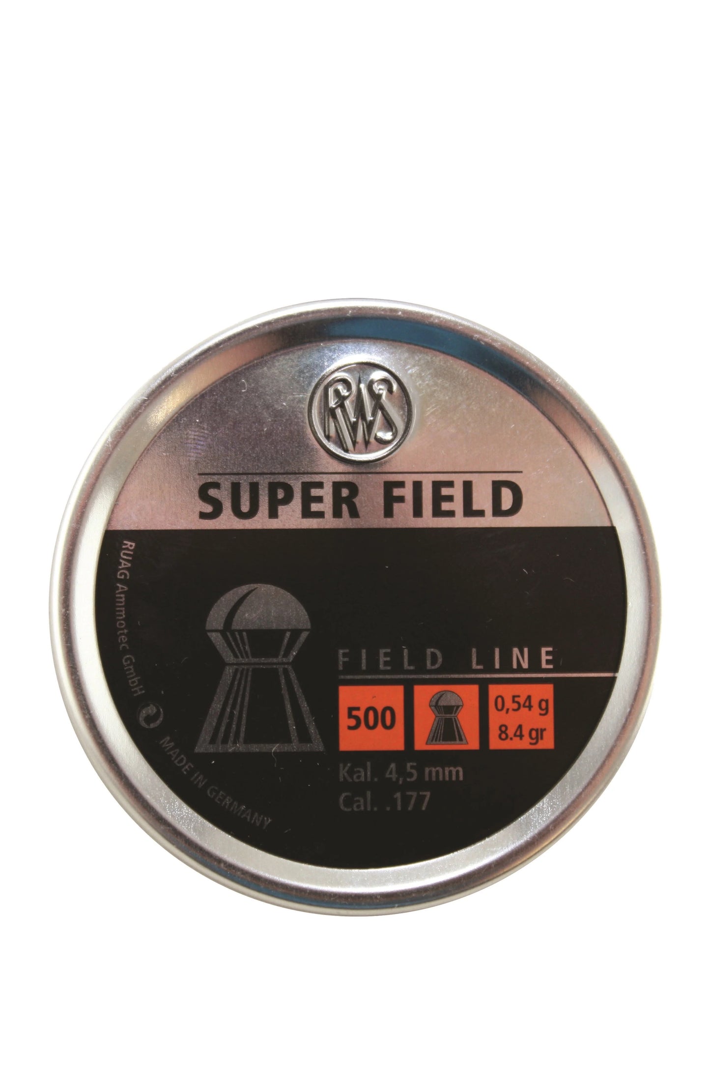 RWS SUPERFIELD PELLETS .177 8.3GR 4.51MM (500)