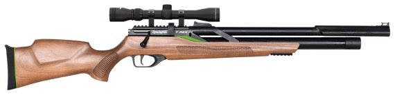 REMINGTON T-REX WOOD, W/SCOPE - LASE BORE SIGHT & BAG