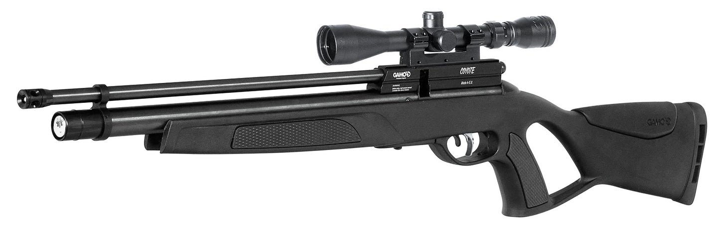 GAMO COYOTE TACTICAL AIR RIFLE .177 COMPLETE WITH KONUS WILD 4-12X40 AO SCOPE