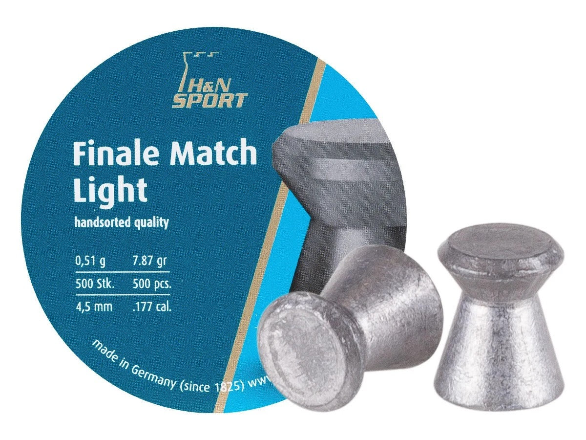H&N FINALE MATCH LIGHT 7.87GR .177 PELLETS (500)
