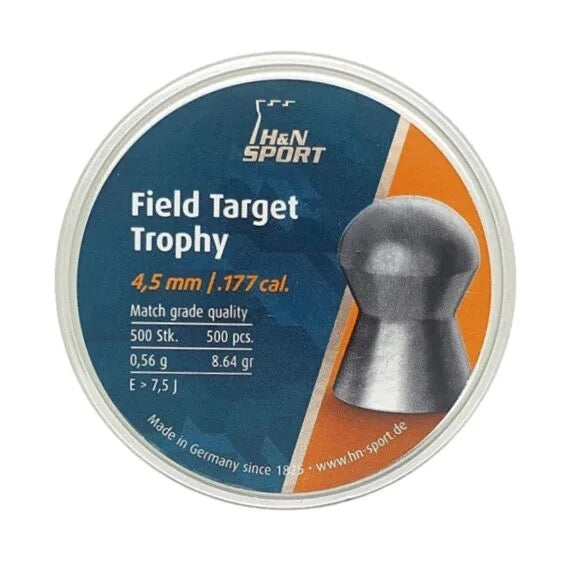 H&N FIELD TARGET TROPHY 8.64GR .177 PELLETS (500)