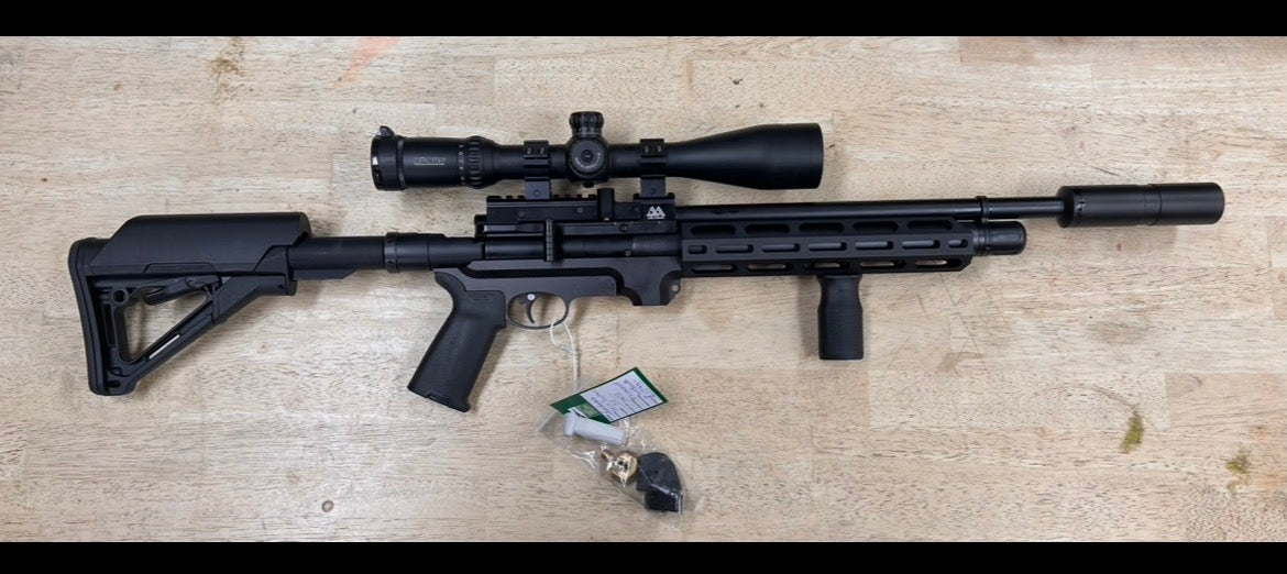 AIR ARMS S510 TACTICAL .22 W/KONUS EMPIRE 3-18X50 SCOPE