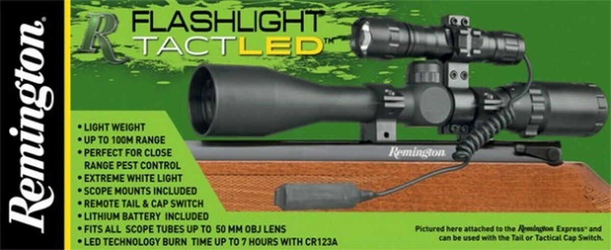 REMINGTON TACTICAL LED SCOPE MOUNTED FLASHLIGHT - FREE POSTAGE