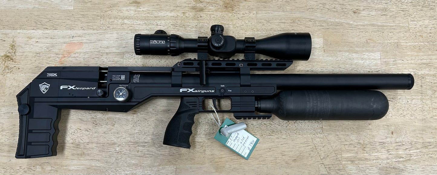 FX Leopard — As New (Ex-Demo) .177 — Konus F30 4–16x + Hard Case