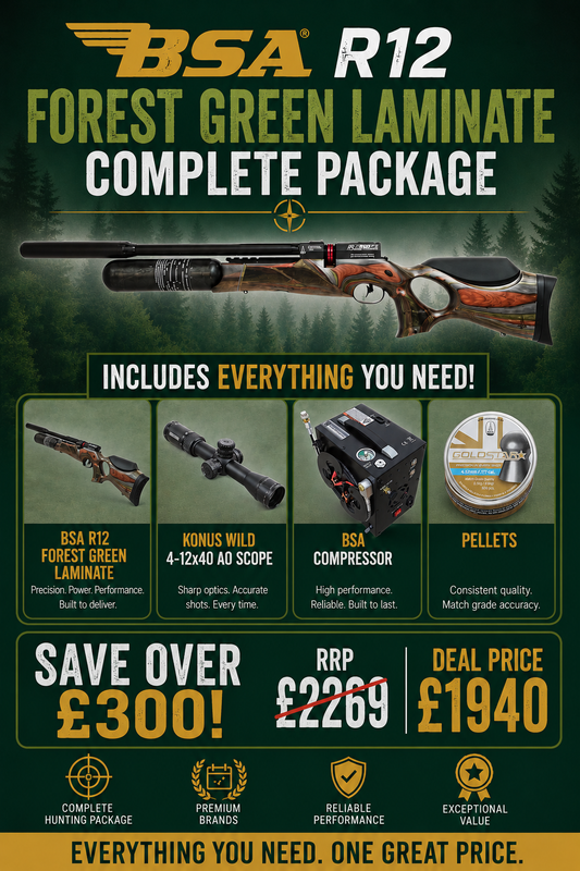 BSA R12 Ultimate PCP Package - Forest Green Laminate