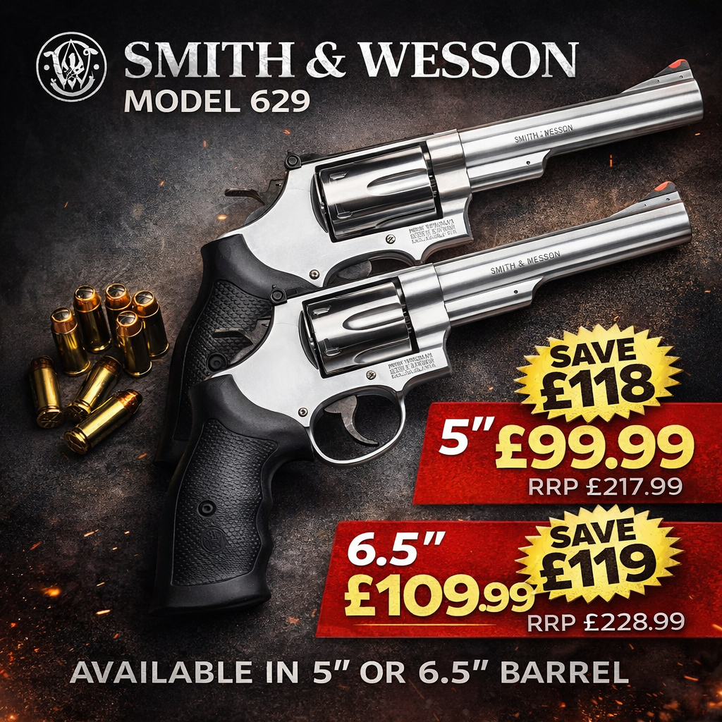 UMAREX SMITH AND WESSON 629 CLASSIC .177 PELLET AIR PISTOL 5"