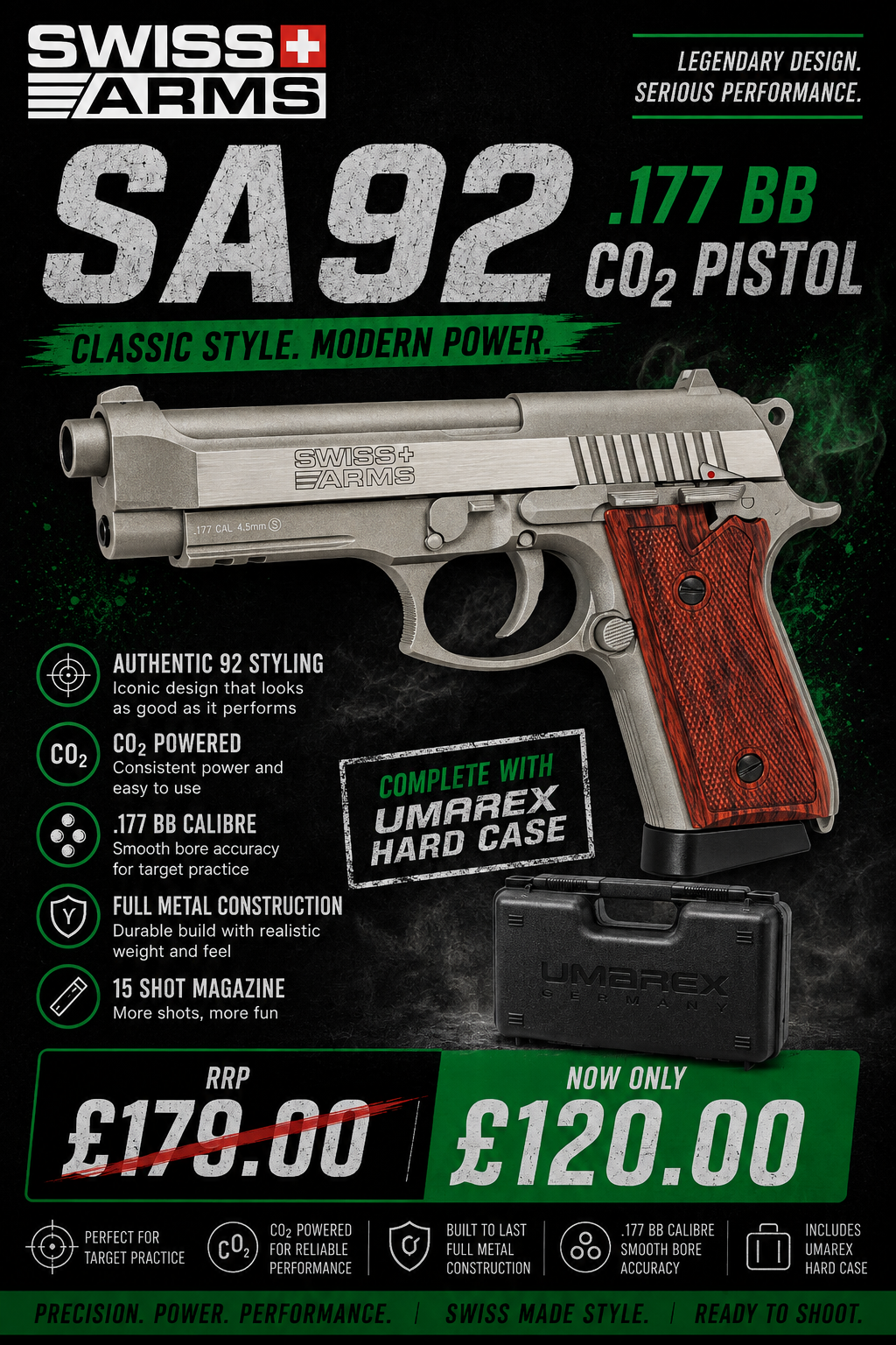 SWISS ARMS SA92 4.5MM STAINLESS