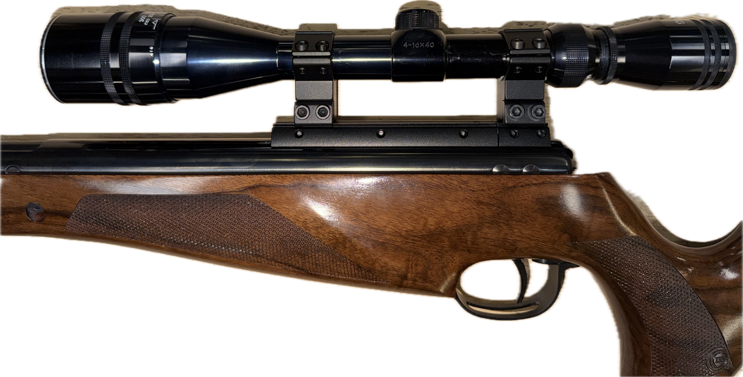BSA LIGHTNING CLX .177 WALNUT W/TASCO 4-16 SCOPE