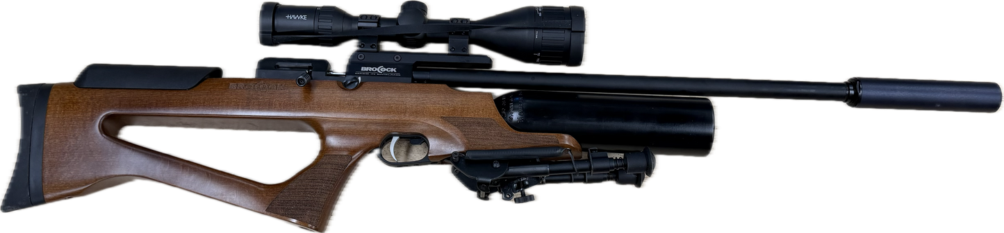 BROCOCK COMPATTAO .22 W/HAWKE 3-9 X50 AO SCOPE