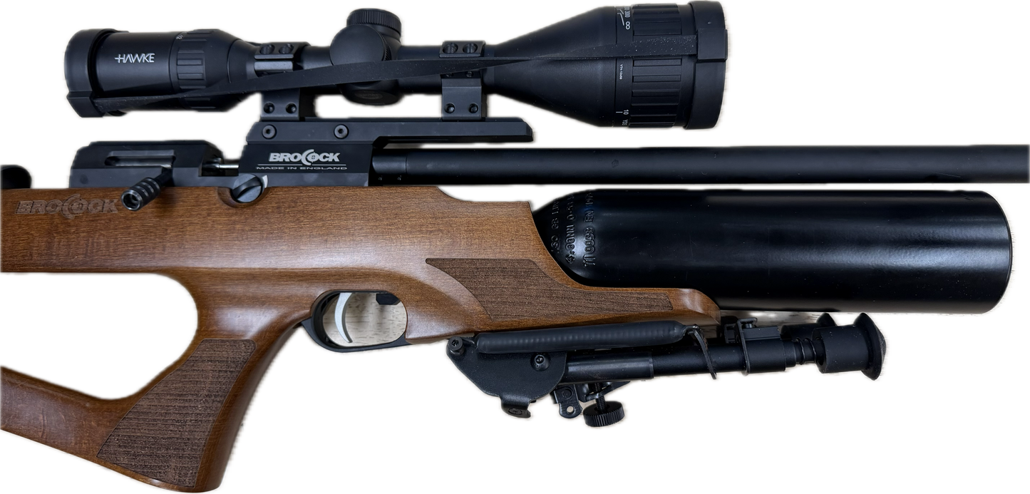 BROCOCK COMPATTAO .22 W/HAWKE 3-9 X50 AO SCOPE