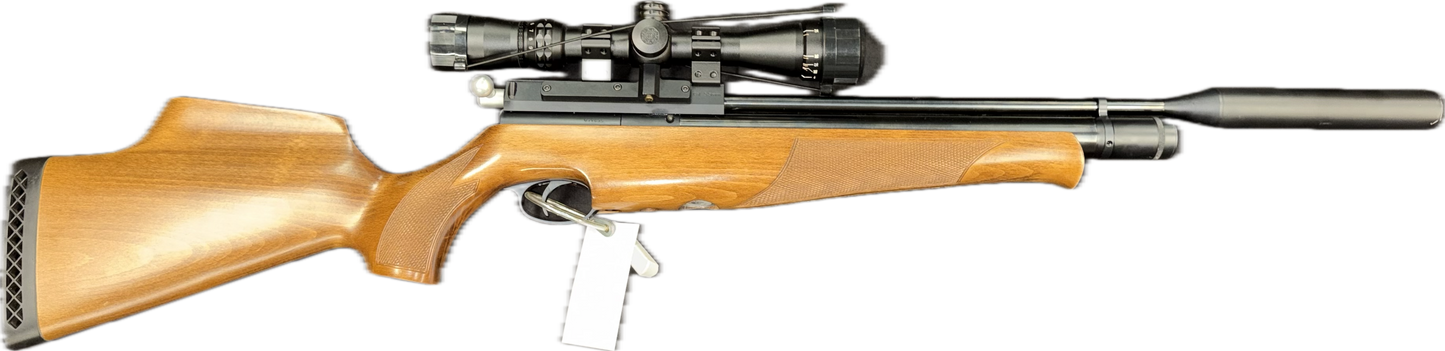 AIR ARMS S410 .22, W/SCOPE & SILENCER