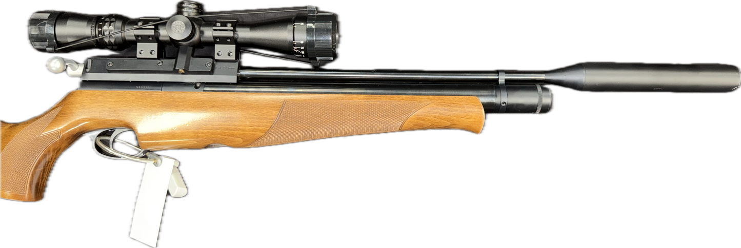 AIR ARMS S410 .22, W/SCOPE & SILENCER