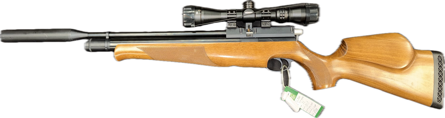 AIR ARMS S410 .22, W/SCOPE & SILENCER