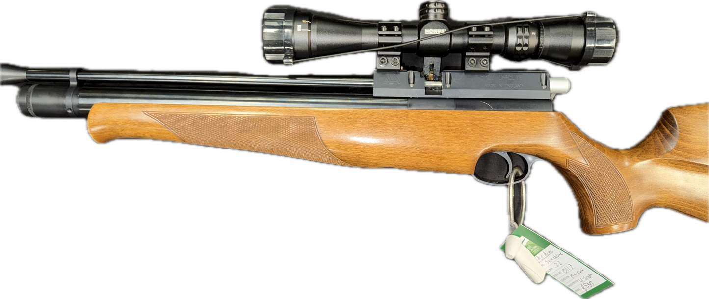 AIR ARMS S410 .22, W/SCOPE & SILENCER