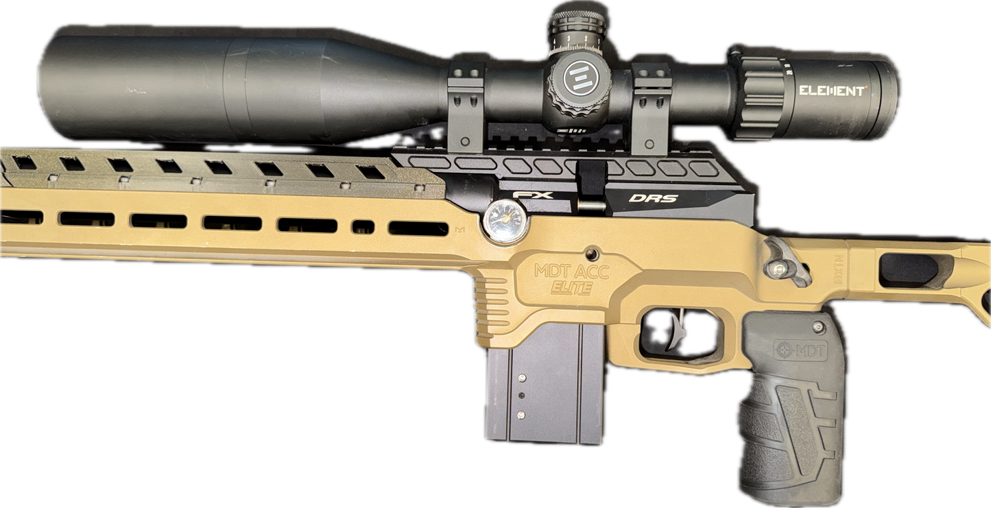 FX DRS MDT .22 W/SCOPE, BIPOD & SILENCER