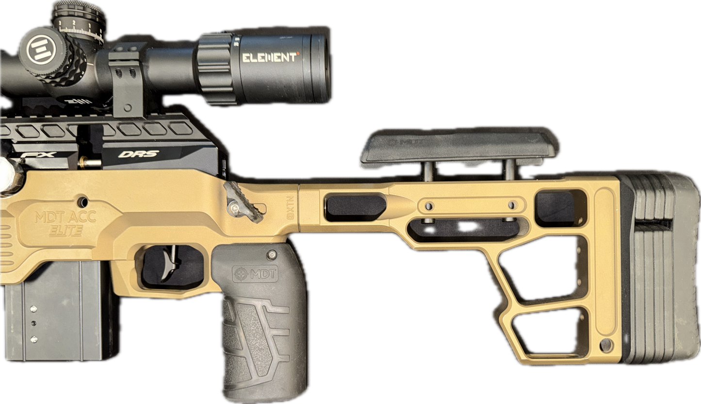 FX DRS MDT .22 W/SCOPE, BIPOD & SILENCER