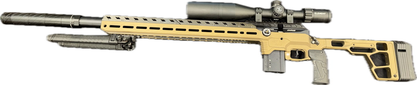 FX DRS MDT .22 W/SCOPE, BIPOD & SILENCER