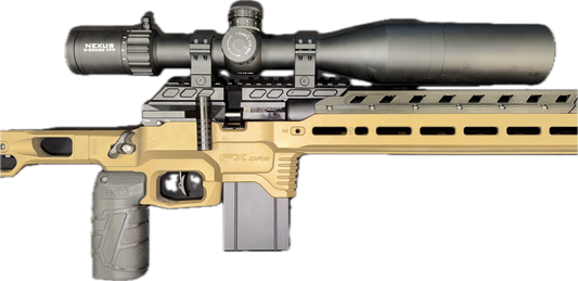 FX DRS MDT .22 W/SCOPE, BIPOD & SILENCER
