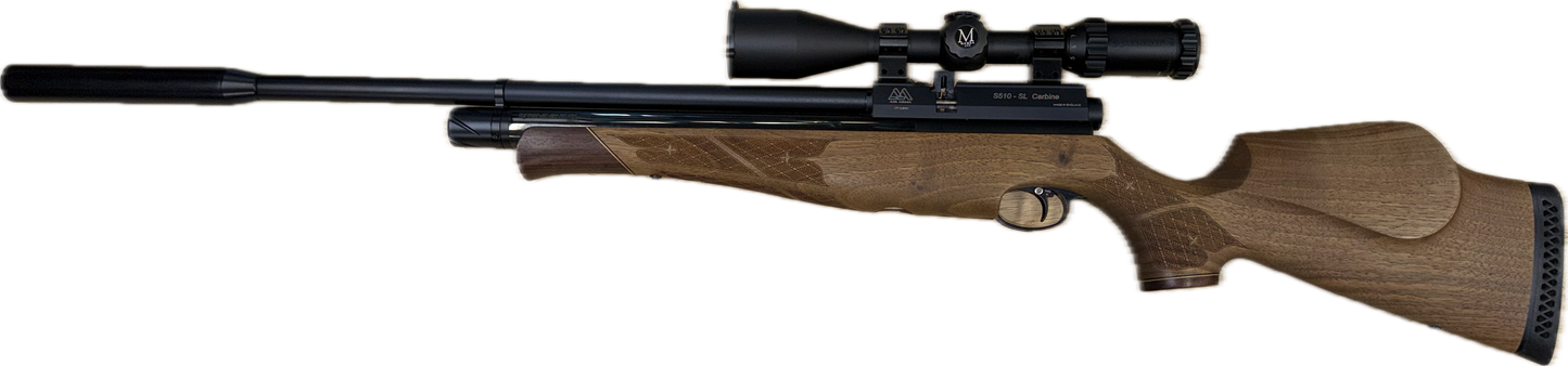 Air Arms S510 .177 Walnut With MTC Mamba 3-12x44 Scope