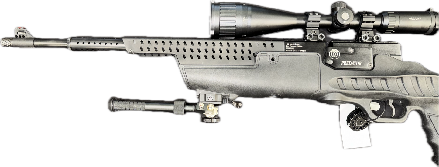 Hatsan Predator .22 PCP Rifle w/scope & bipod