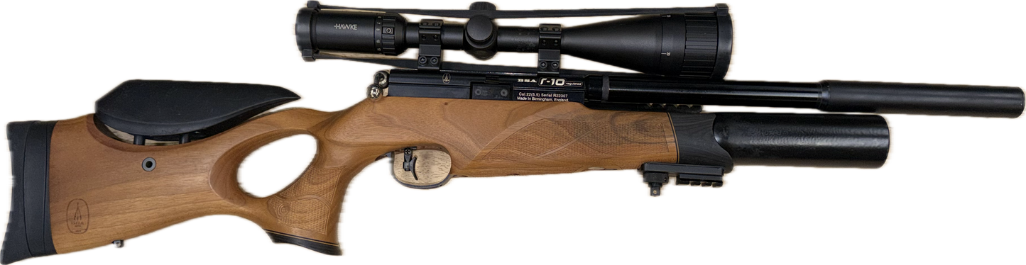 BSA R10 .22 Thumb Hole Walnut W/Scope