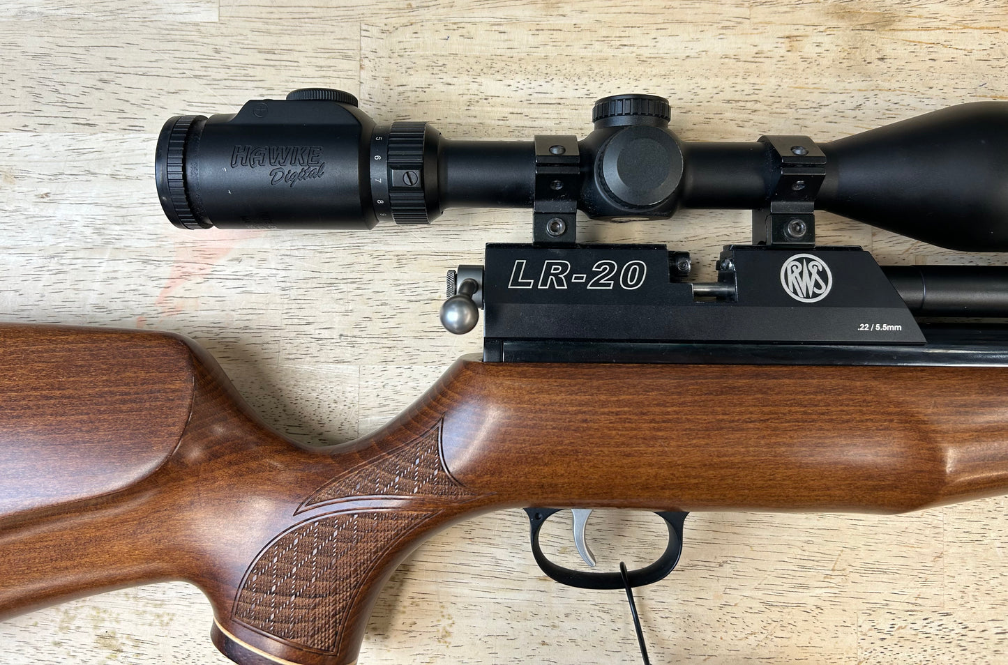 RWS LR-20 .22 VERY GOOD CONDITION W/HAWKE SCOPE