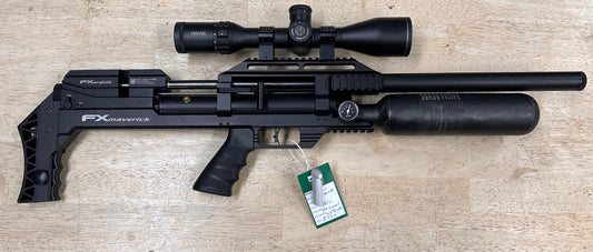 FX MAVERICK .22 W/HAWKE SIDEWINDER 4-16X50 SCOPE