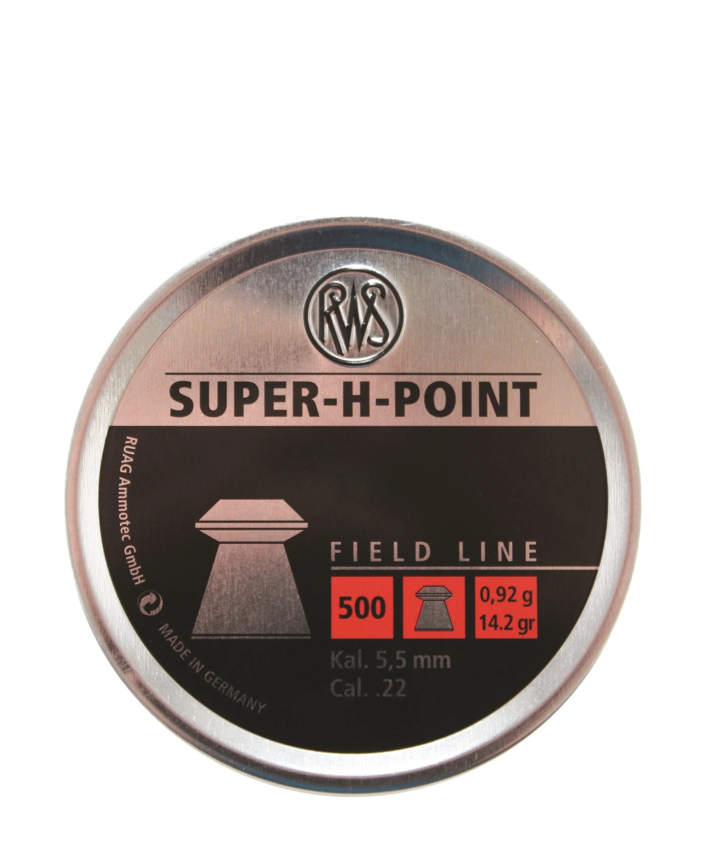 RWS SUPER H POINT PELLETS 14.2GR  .22 (500)