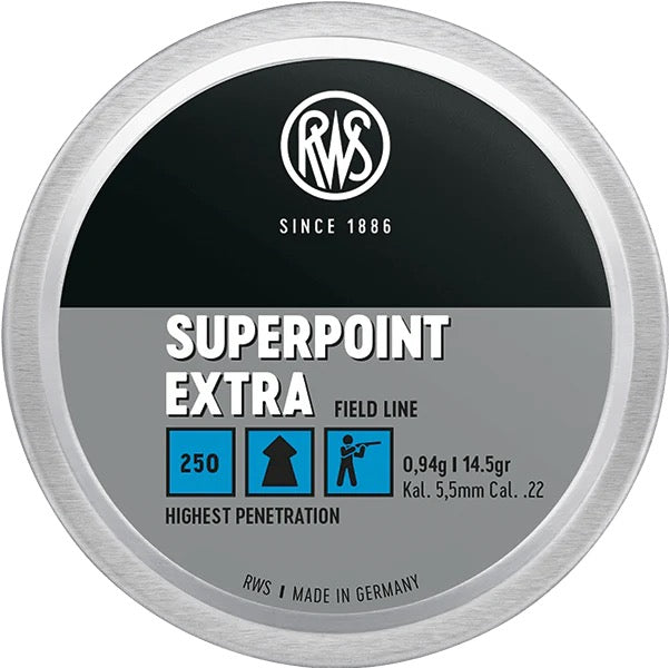 RWS SUPER POINT EXTRA PELLETS 14.5GR .22 (250)