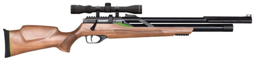 REMINGTON T-REX WOOD, W/SCOPE - LASE BORE SIGHT & BAG