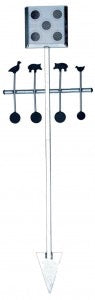 MILBRO GROUND SPIKE TARGET HOLDER AND SPINNING TARGETS