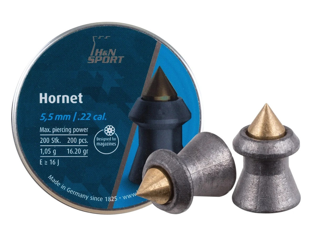 H&N HORNET 16.2GR .22 PELLETS (200)
