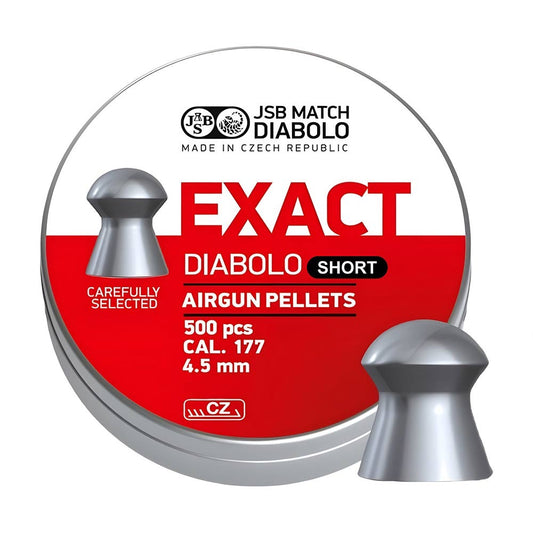JSB Exact Short Airgun Pellets 8.44gr .177